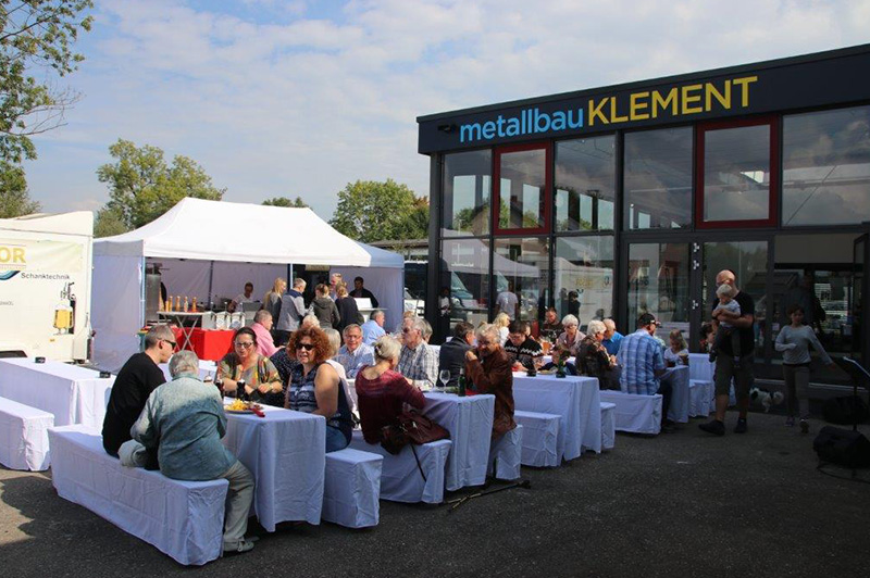 Einweihungsfeier des Anbaus von Metallbau Klement 2017