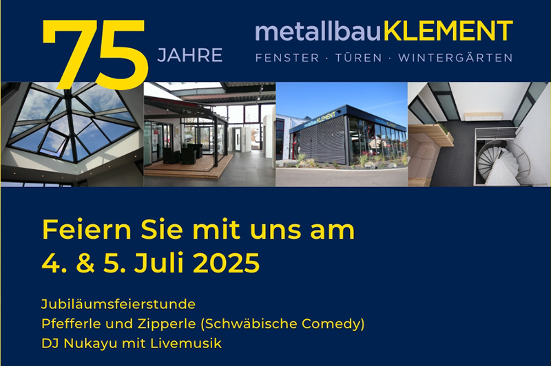 Flyer zum 75. Jubiläum
